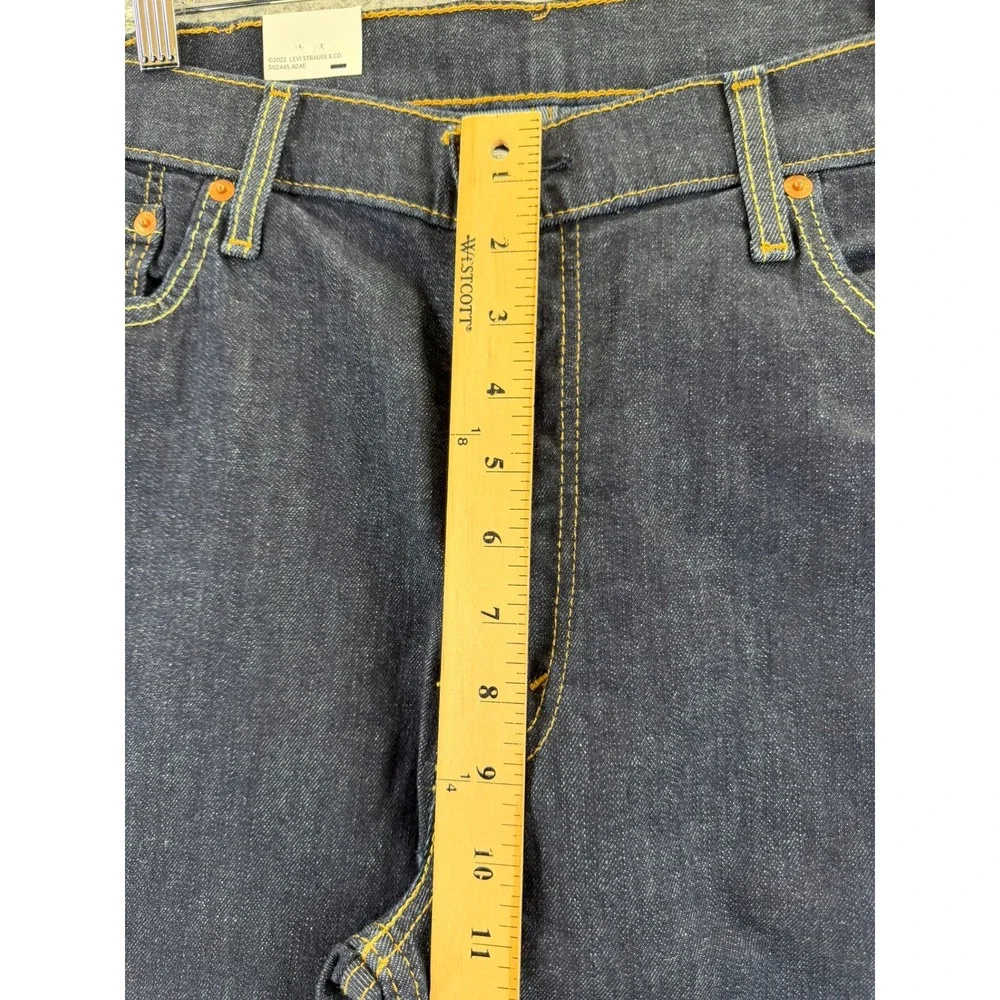 Levis 514 Straight Fit Mens Jeans 38x30 Dark Indigo Blue Performance Stretch New